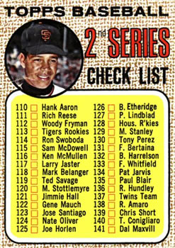 2nd Series Checklist 110-196