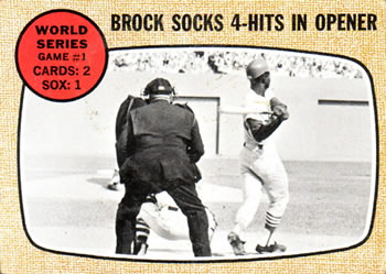 World Series Game #1 - Brock Socks 4-Hits in Opener