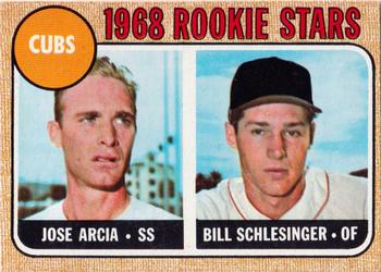 Cubs 1968 Rookie Stars (Jose Arcia / Bill Schlesinger)