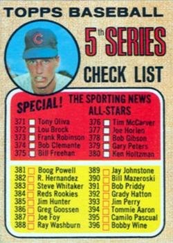 5th Series Checklist 371-457