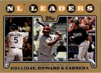 NL Leaders: Runs Batted In (Matt Holliday / Ryan Howard / Miguel Cabrera)