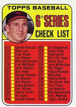 6th Series Check List: 513-588