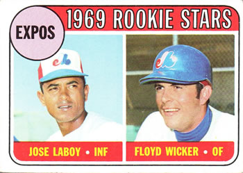 Expos 1969 Rookie Stars (Jose Laboy / Floyd Wicker)