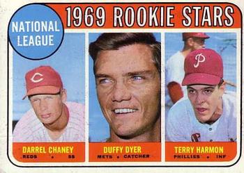 National League 1969 Rookie Stars (Darrel Chaney / Duffy Dyer / Terry Harmon)