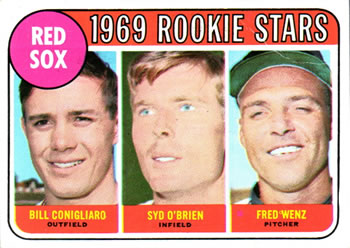 Red Sox 1969 Rookie Stars (Bill Conigliaro / Syd O'Brien / Fred Wenz)