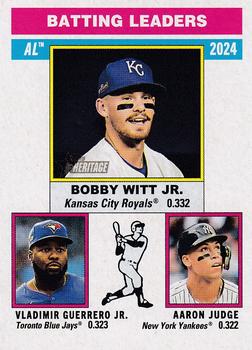 AL Batting Leaders (Aaron Judge / Vladimir Guerrero Jr. / Bobby Witt Jr.)