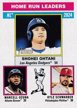 NL Home Run Leaders (Kyle Schwarber / Marcell Ozuna / Shohei Ohtani)