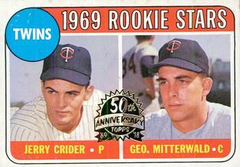 Twins 1969 Rookie Stars Jerry Crider/ Geo. Mitterwald