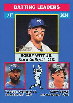 AL Batting Leaders (Aaron Judge / Vladimir Guerrero Jr. / Bobby Witt Jr.)
