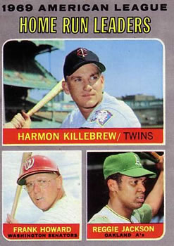 1969 American League Home Run Leaders (Harmon Killebrew / Frank Howard / Reggie Jackson)