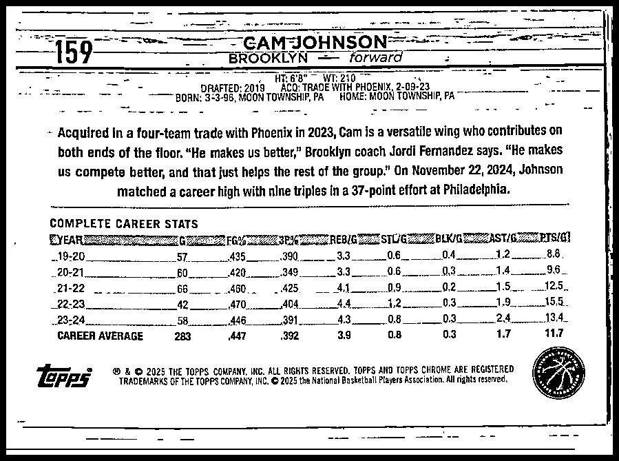 Card back