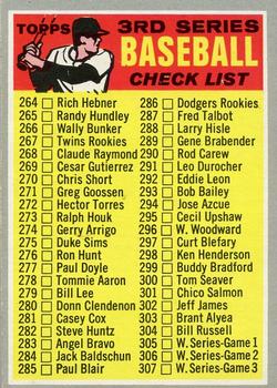 3rd Series Checklist 264-372