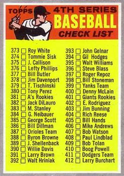 4th Series Checklist 373-459