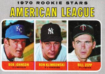 A.L. 1970 Rookie Stars (Bob Johnson / Ron Klimkowski / Bill Zepp)