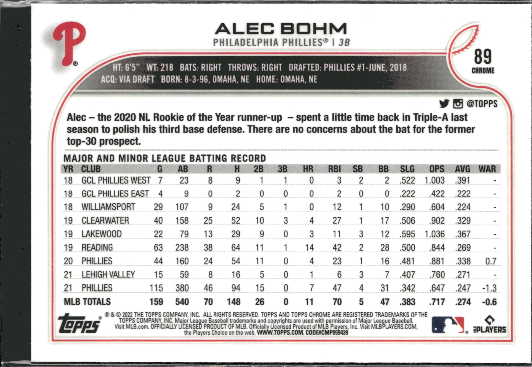 Card back