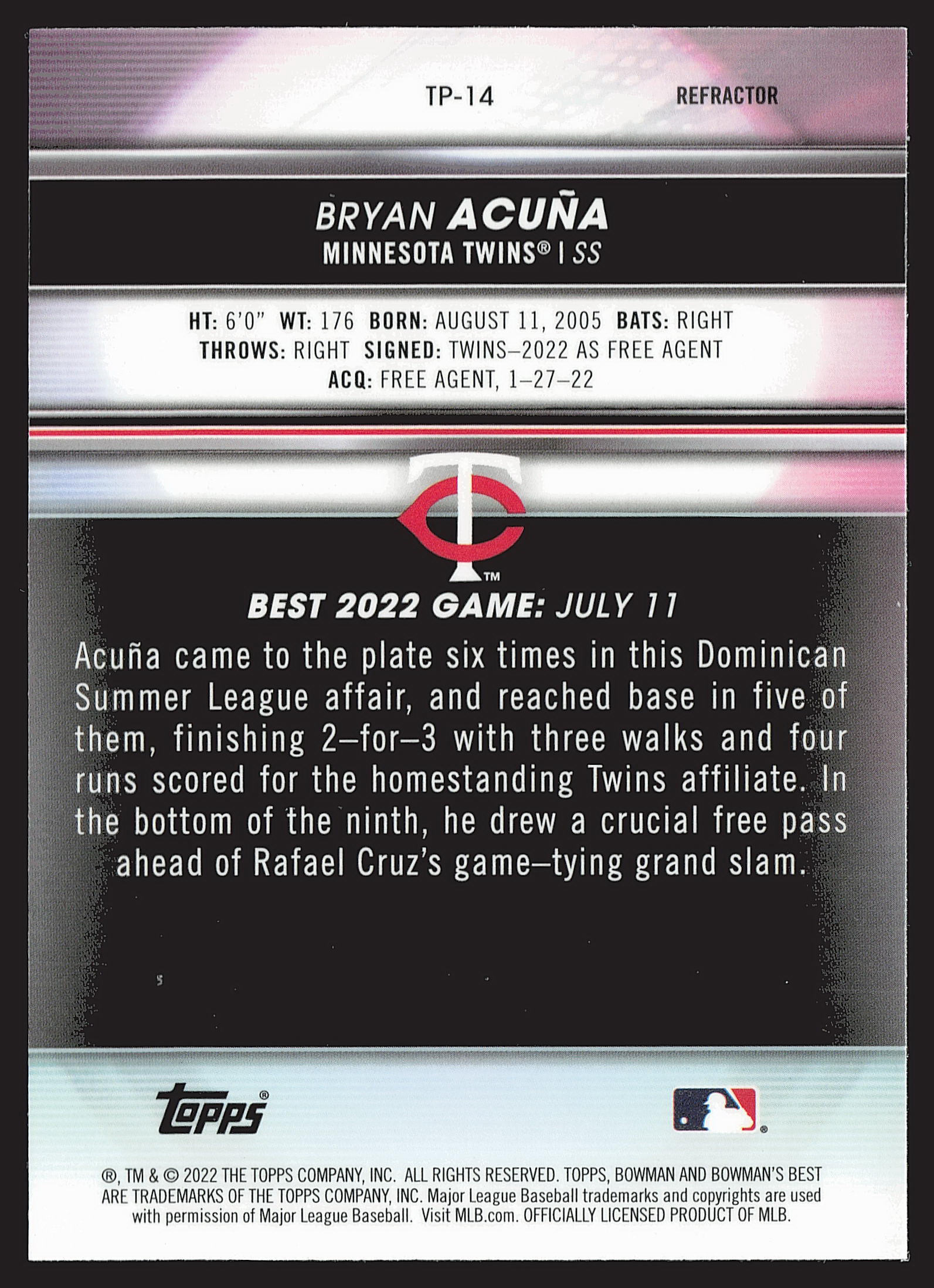 Card back