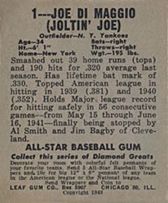 Card back