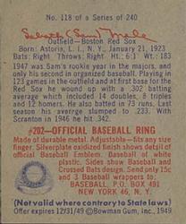 Card back
