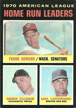 1970 American League Home Run Leaders (Frank Howard / Harmon Killebrew / Carl Yastrzemski)