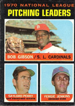 1970 National League Pitching Leaders (Bob Gibson / Gaylord Perry / Fergie Jenkins)