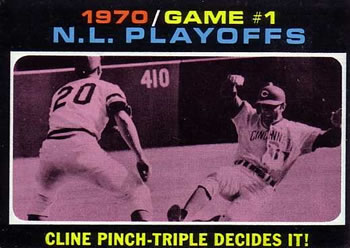 1970 N.L. Playoffs Game 1: Cline Pinch-Triple Decides It! NLCS