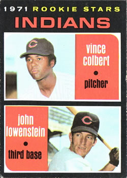 Indians 1971 Rookie Stars (Vince Colbert / John Lowenstein)
