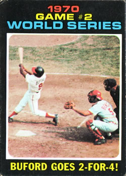 1970 World Series Game 2: Buford Goes 2-for-4!
