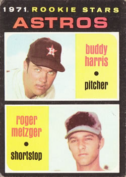 Astros 1971 Rookie Stars (Buddy Harris / Roger Metzger)