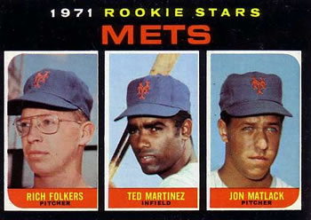 Mets 1971 Rookie Stars (Rich Folkers / Ted Martinez / Jon Matlack)