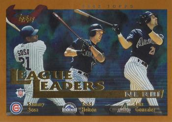 Sammy Sosa / Todd Helton / Luis Gonzalez LL, FOIL
