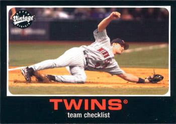 Twins Team Checklist