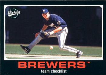 Brewers Team Checklist