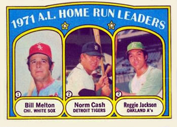 1971 A.L. Home Run Leaders (Bill Melton / Norm Cash / Reggie Jackson)