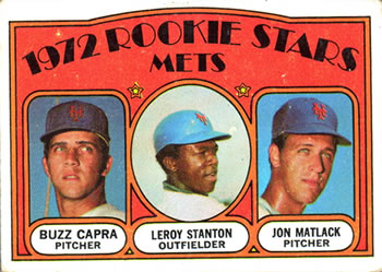 Mets 1972 Rookie Stars (Buzz Capra / Leroy Stanton / Jon Matlack)