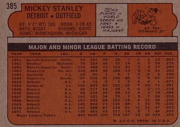 Card back