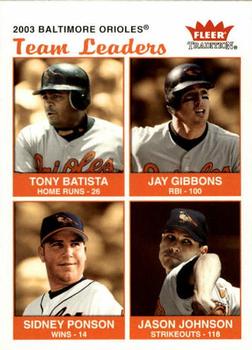 Tony Batista / Jay Gibbons / Sidney Ponson / Jason Johnson
