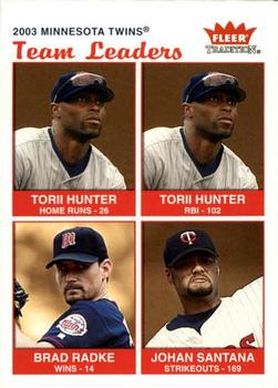 Torii Hunter / Brad Radke / Johan Santana