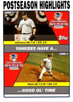 Roger Clemens / David Wells PSH, ALDS