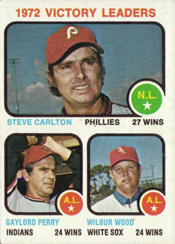 1972 Victory Leaders (Steve Carlton / Gaylord Perry / Wilbur Wood)