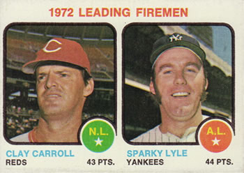 1972 Leading Firemen (Clay Carroll / Sparky Lyle)