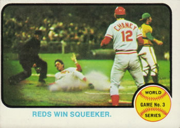 World Series Game No. 3: Reds Win Squeaker