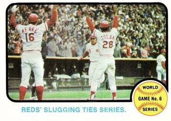 World Series Game No. 6: Reds' Slugging Ties Series