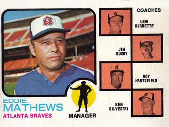 Braves Field Leaders (Eddie Mathews / Lew Burdette / Jim Busby / Roy Hartsfield / Ken Silvestri)