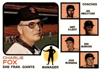 Giants Field Leaders (Charlie Fox / Joe Amalfitano / Andy Gilbert / Don McMahon / John McNamara)