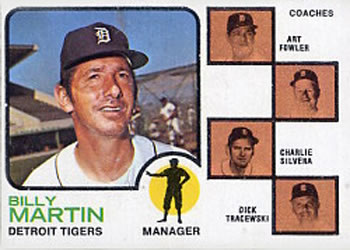 Tigers Field Leaders (Billy Martin / Art Fowler / Joe Schultz / Charlie Silvera / Dick Tracewski)
