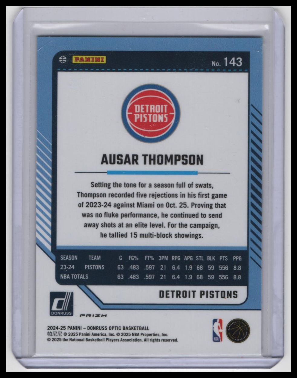 Card back