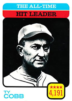 The All-Time Hit Leader - Ty Cobb