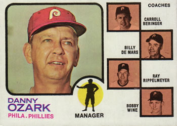 Phillies Field Leaders (Danny Ozark / Carroll Beringer / Billy de Mars / Ray Rippelmeyer / Bobby Wine)