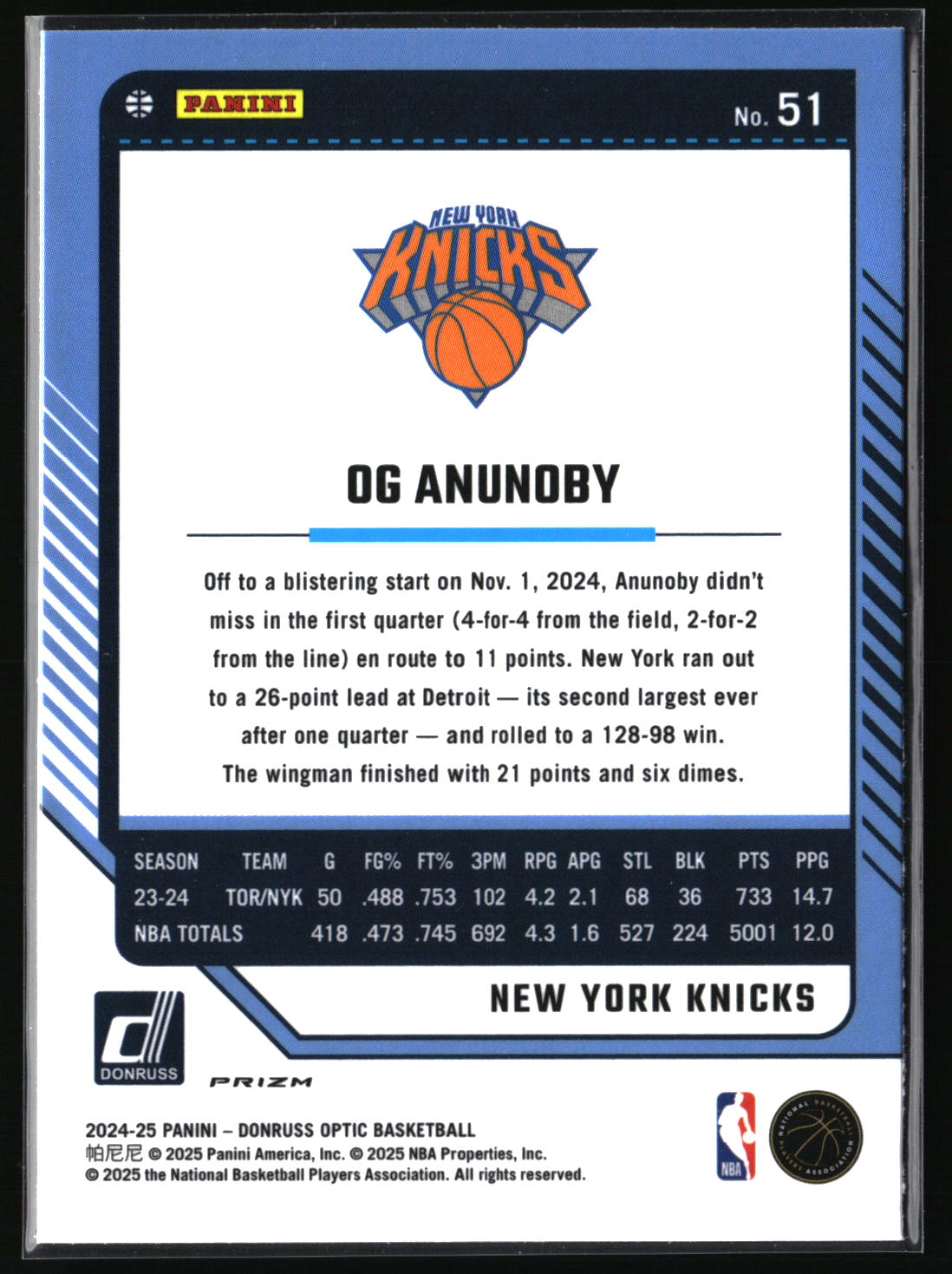 Card back