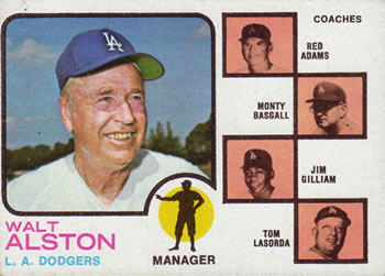 Dodgers Field Leaders (Walt Alston / Red Adams / Monty Basgall / Jim Gilliam / Tom Lasorda)